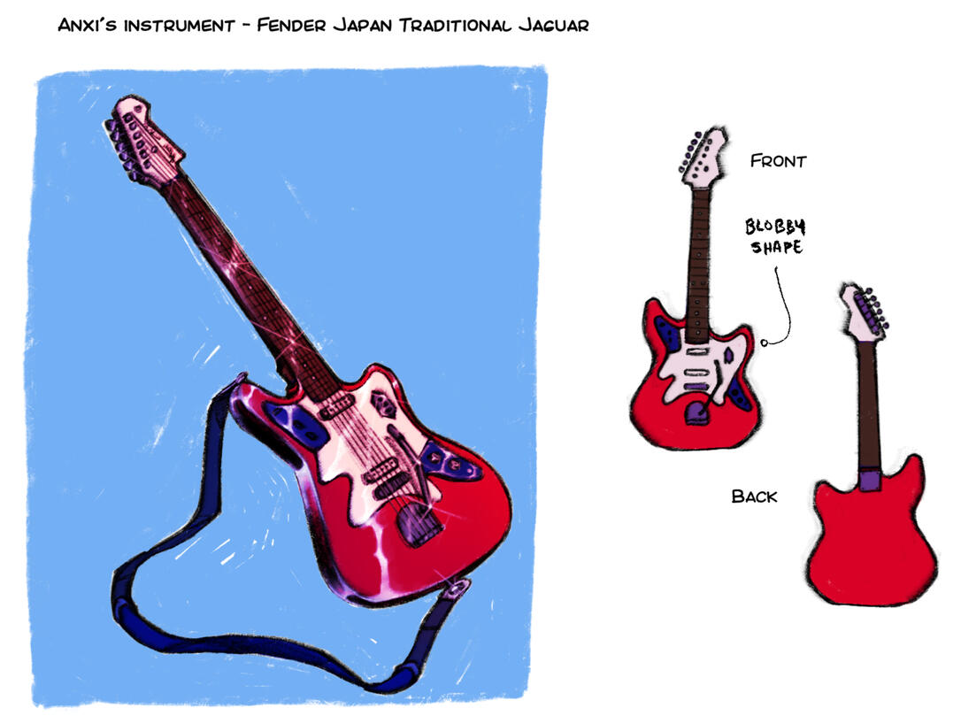 Character's Guitar - Prop Concept Art (2025)