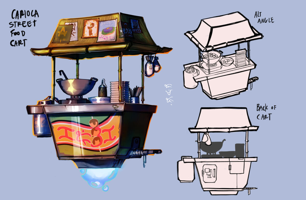 Street Food Cart - Concept Art (2023)
